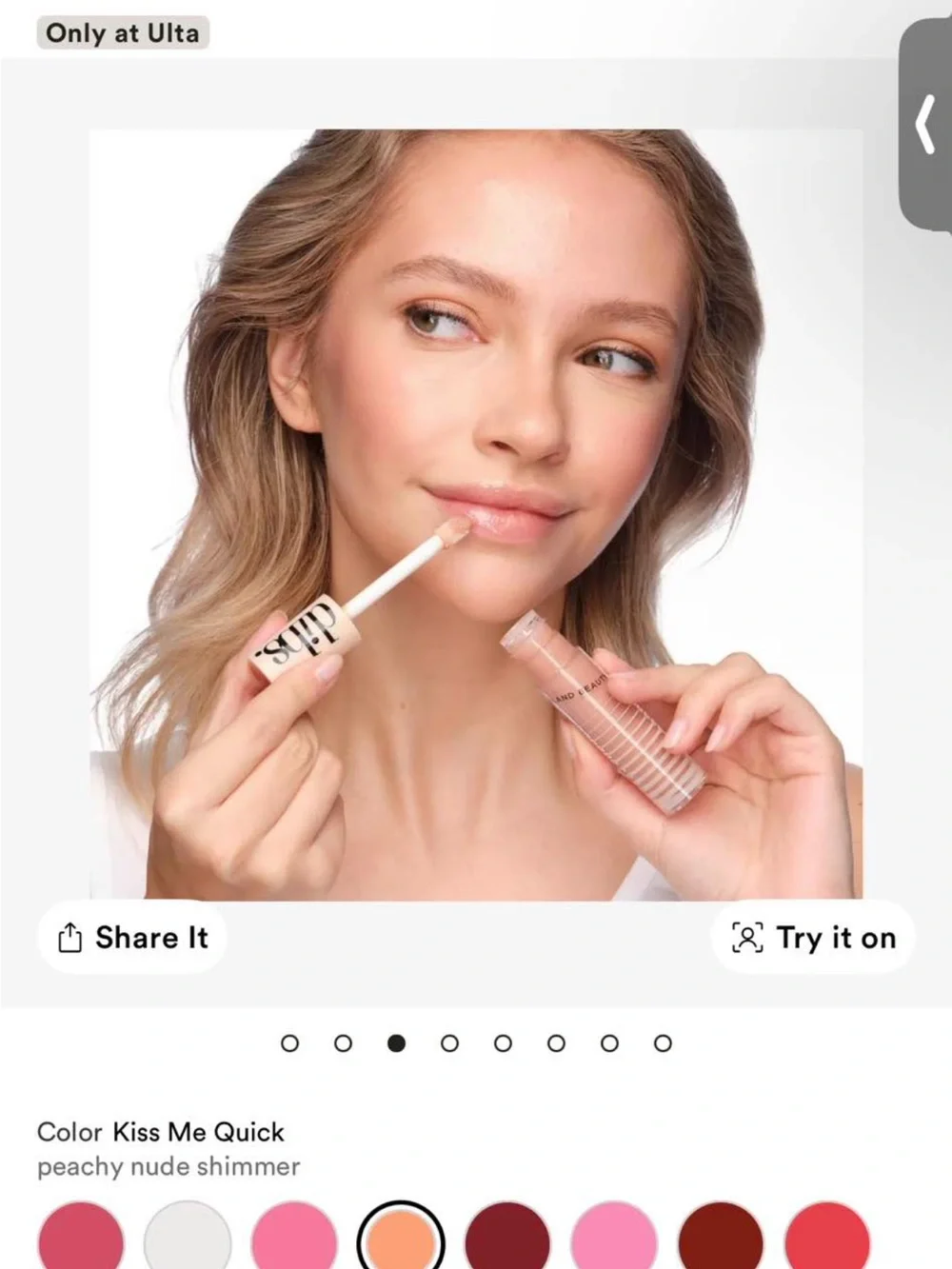 Dibs Go To Glossy Balm in KISS me quick. #147.